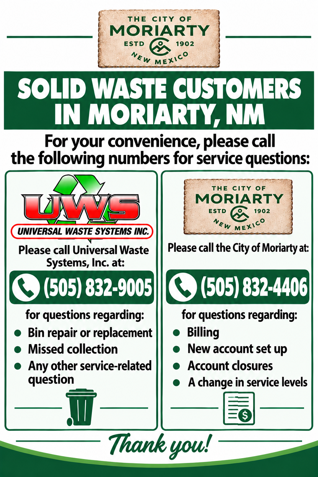 SOLID WASTE CUSTOMERS  image